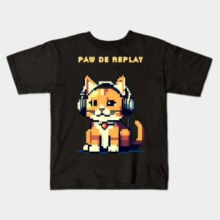 pixel kitty Kids T-Shirt